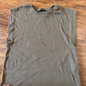 Zara wide shoulder Tank